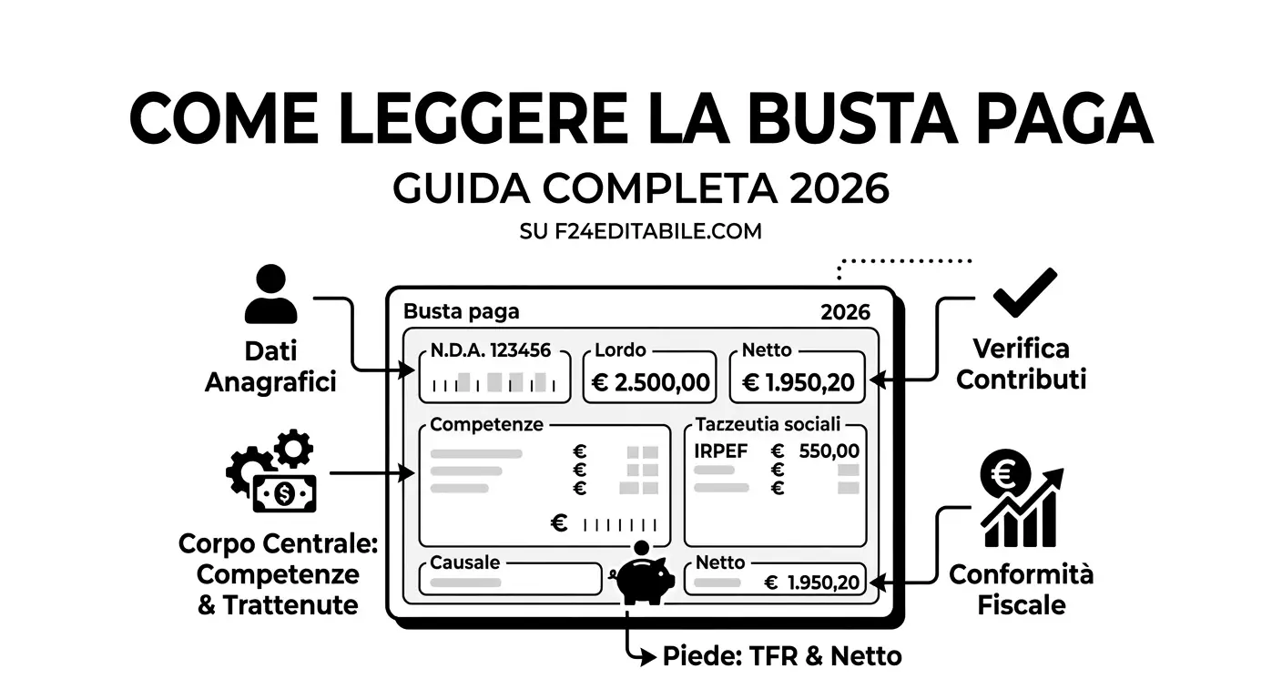 Come leggere la busta paga